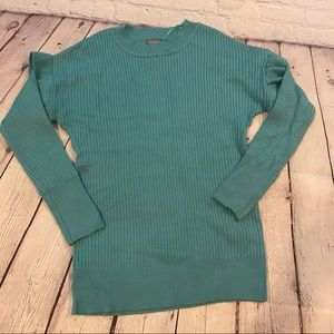 Turquoise Ribbed Sweater